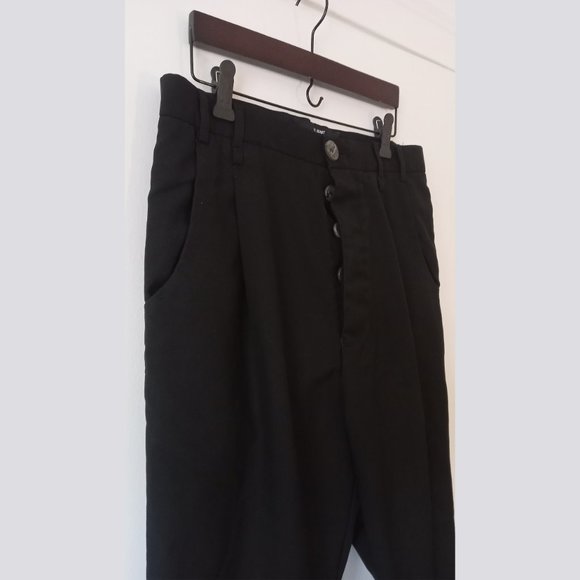 SONG FOR THE MUTE - 21.5 BEAST - Cropped front pleats ankle pants - Sz 46 - Picture 2 of 12